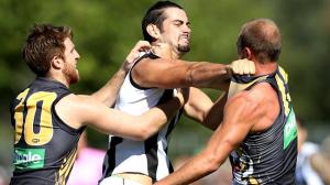 Brodie Grundy is likely to be given the task of stopping Aaron Sandilands.